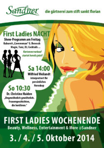 Plakat First Ladies Wochenende